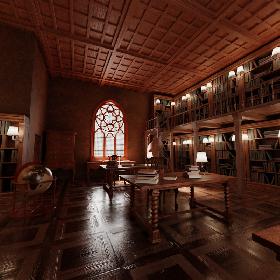 3D Old Library model